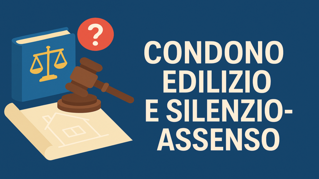 Documenti e lente d'ingrandimento simboleggiano la necessaria verifica dei requisiti per il Condono edilizio silenzio assenso.