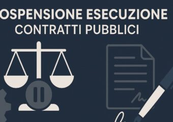 Icona legale illustrativa per la guida sulla sospensione esecuzione D.Lgs. 36/2023.