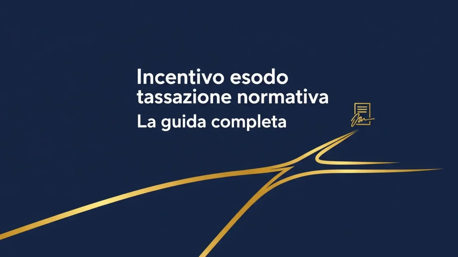 Grafica sull'incentivo esodo, tassazione e normativa, con una linea dorata che si biforca per rappresentare l'accordo di risoluzione consensuale del rapporto di lavoro.