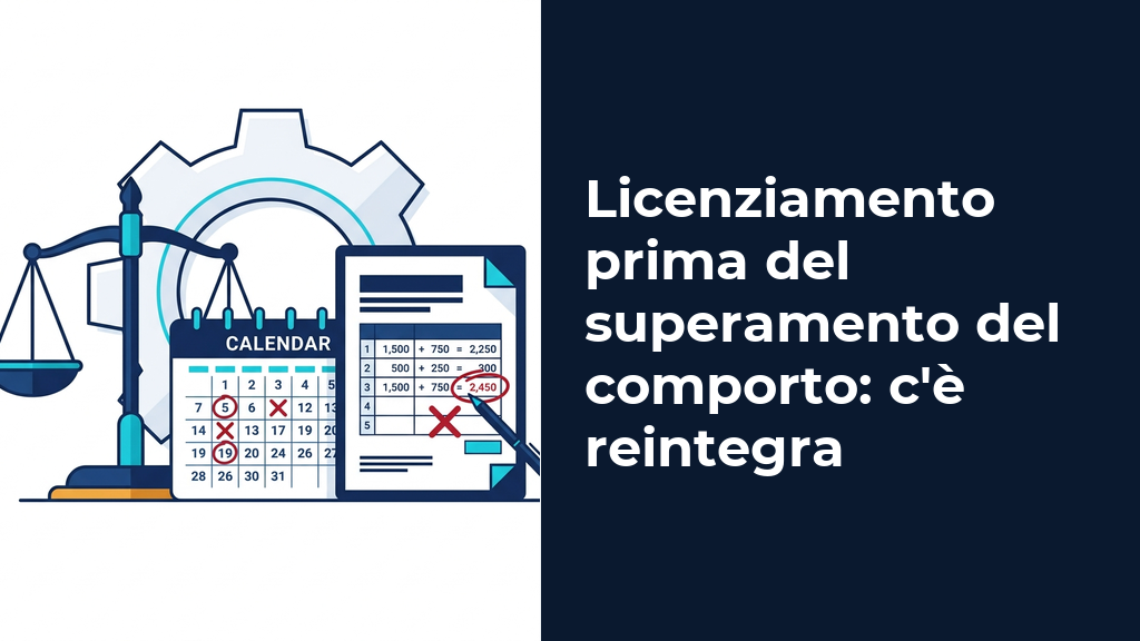 Un martelletto del giudice su una bilancia della giustizia accanto a un calendario con date evidenziate in rosso e un foglio di calcolo con un grande punto di domanda.