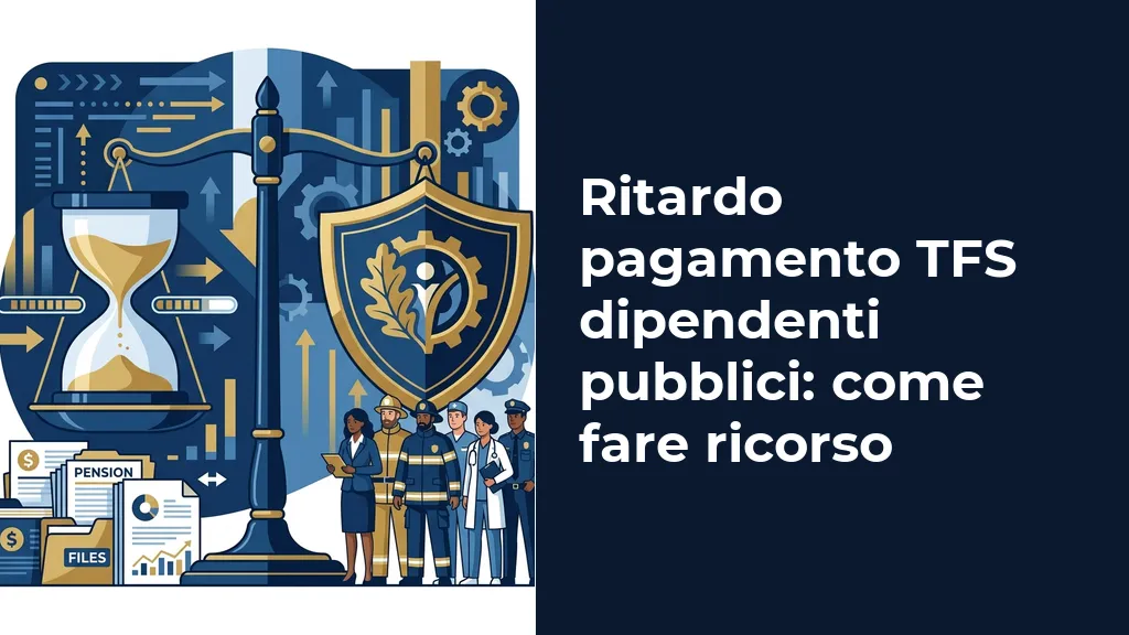 Ritardo pagamento TFS dipendenti pubblici, bilancia della giustizia e tutele legali
