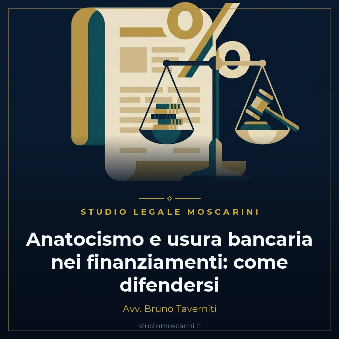 Anatocismo e usura bancaria nei finanziamenti