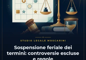 Sospensione feriale termini processuali controversie escluse legge 742 1969 Avv Bruno Taverniti