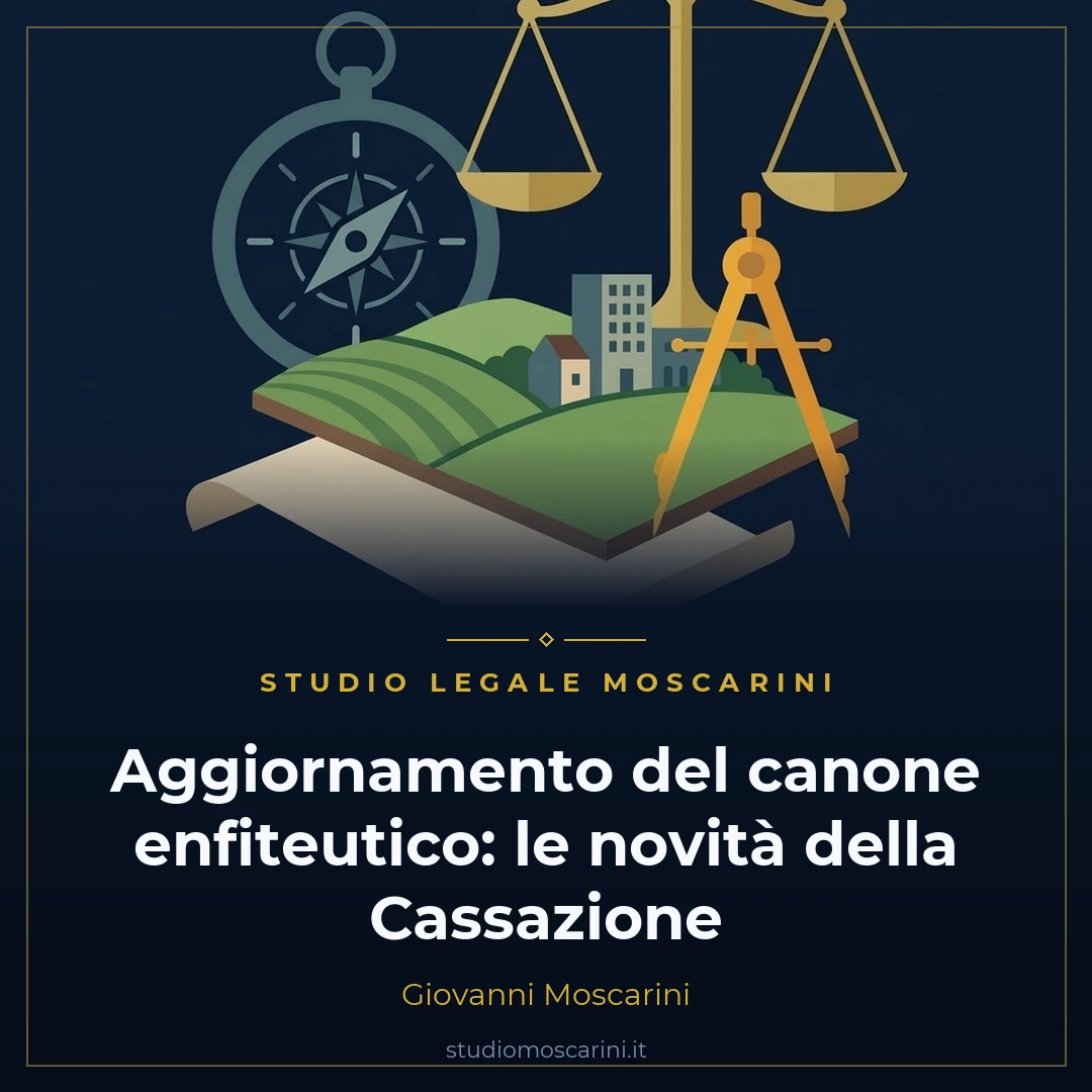 Illustrazione concettuale sui criteri di aggiornamento del canone enfiteutico e affrancazione immobiliare