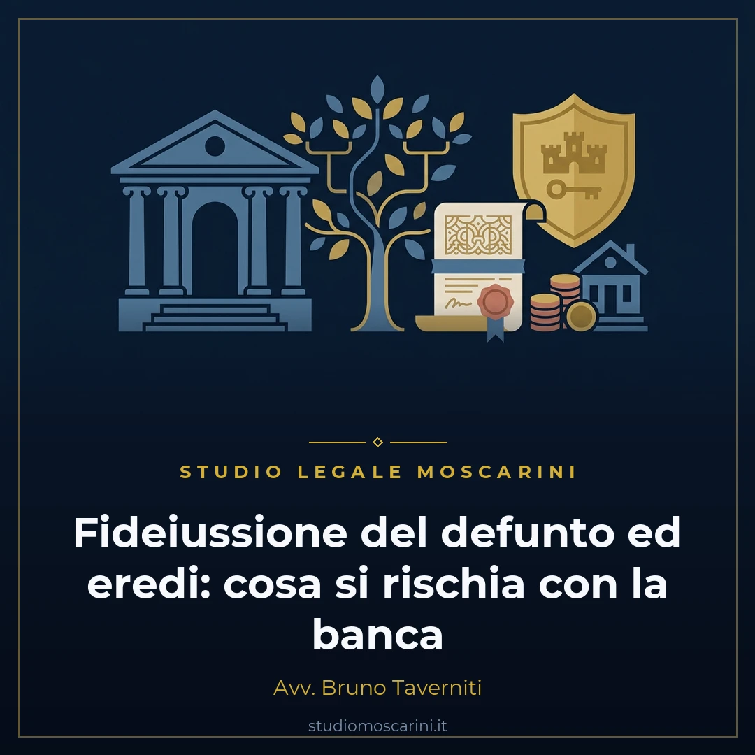 Fideiussione del defunto ed eredi: tutele legali contro le richieste della banca