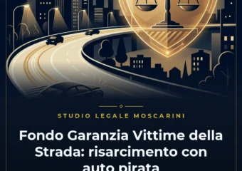 Illustrazione concettuale sul risarcimento dal Fondo di Garanzia Vittime della Strada in caso di incidente con auto pirata