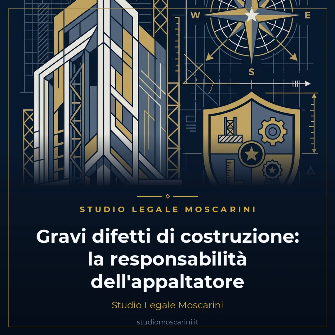 Gravi difetti di costruzione e responsabilità dell'appaltatore