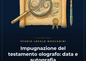 Testamento olografo scritto a mano con penna stilografica per verifica autografia e data