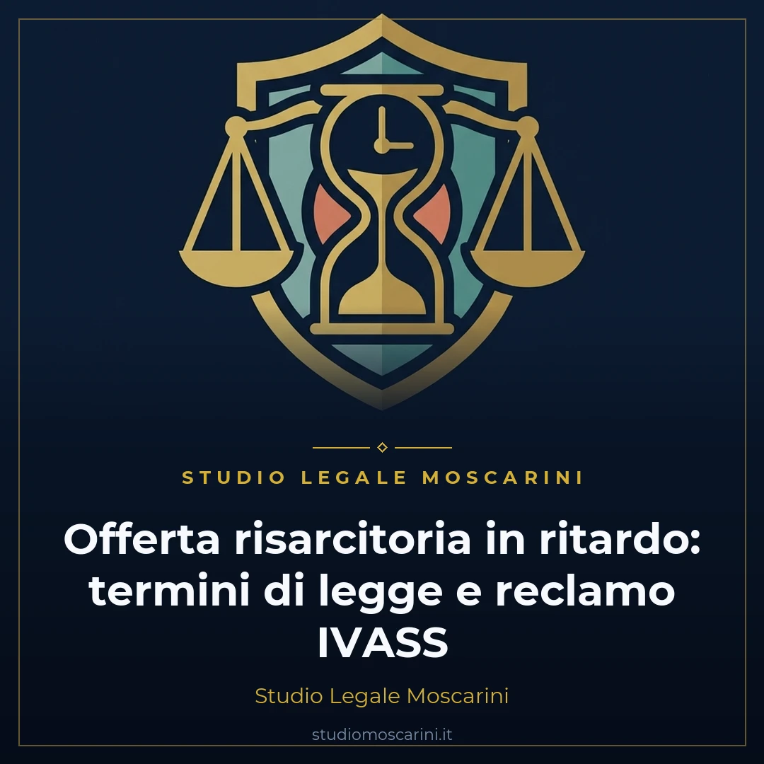 Illustrazione concettuale sui termini di offerta risarcitoria dell'assicurazione e il ruolo di vigilanza dell'IVASS