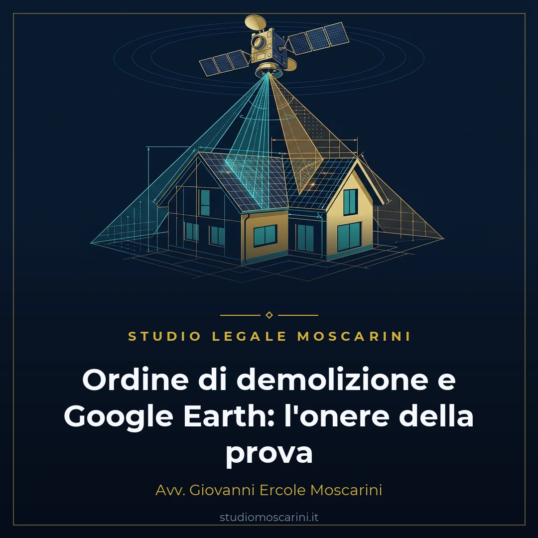 Rilievo aerofotogrammetrico satellitare per verifica stato legittimo immobile