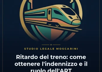 Illustrazione concettuale sui diritti dei passeggeri ferroviari e la regolazione dei trasporti dell'ART