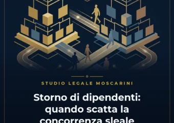 Illustrazione concettuale sui limiti legali dello storno di dipendenti e della concorrenza sleale tra aziende